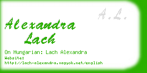 alexandra lach business card